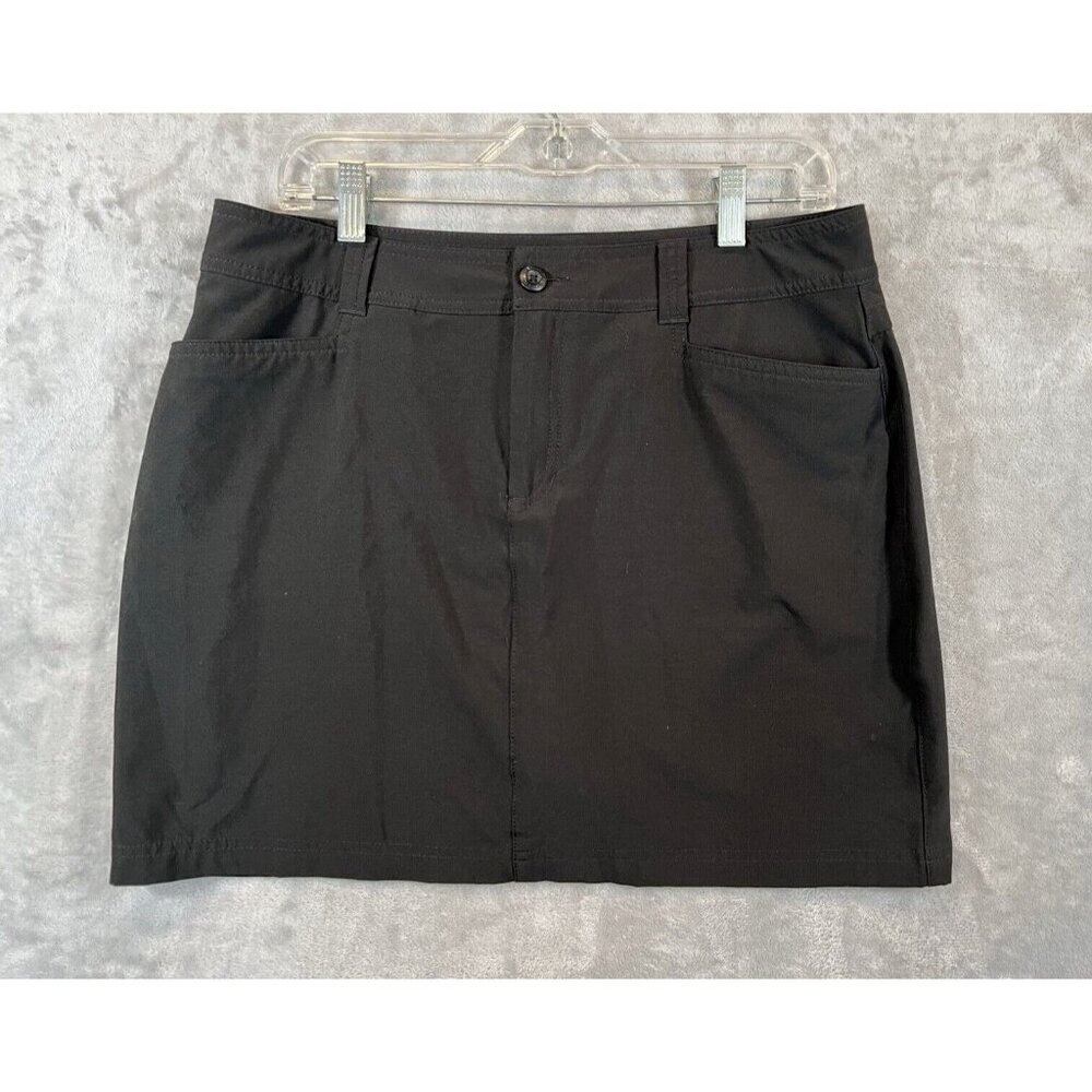 Eddie Bauer Skort Womens 10 Pockets Adventurer Skirt Hiking Outdoor‎ Black